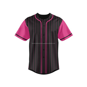 Maillots de baseball et de softball personnalisés à manches courtes 2024, 100% polyester, séchage rapide, respirants, vêtements de sport, prix de gros - Product Image 5