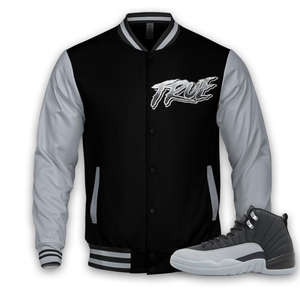 เสื้อแจ็คเก็ตเบสบอลปักลายเชนิลล์ขนสัตว์แบบกำหนดเองสำหรับผู้ชาย พร้อมรองเท้าเข้าชุด แจ็คเก็ตแขนหนัง แจ็คเก็ตวาร์ซิตี้สำหรับผู้ชาย - Product Image 1