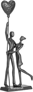 Regalo de Aluminio para Aniversarios, Escultura de Pareja para Aniversario de Bodas, Estatua Decorativa de Metal, Figuras Románticas para Adorno - Product Image 5