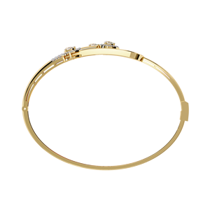 Classic 18K Gold Plated IGI Certified Diamond Engagement <b>Bracelet</b> Brilliant Cut Claw Setting Geometric Design Women's Fashion - Product Image 1