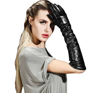 Gants en cuir véritable pour femmes, doublure thermique, coupe ajustée, pour l'extérieur, la conduite, vente en gros, logo personnalisé - Product Image 3