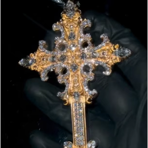 Pendentif Croix Simple en Argent 925, Vente en Gros, Bijoux en Or 18K avec Diamant Moissanite, Collier Croix en Argent 925 - Product Image 1