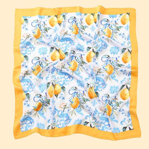 Pañuelo de 68 cm con estampado de limones, nuevo pañuelo de seda sintética para primavera/verano, fresco y versátil, para ropa, bolso y chal, pañuelo para la cabeza - Product Image 3