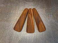 Chausse-pied en bois naturel fait main, long et courbé, avec manche naturel, pour la maison, l'hôtellerie, la vente au détail, la vente en gros et le marché des fournitures professionnelles