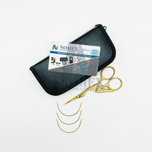 กรรไกรนกกระเรียนแบบแข็งชุบทองเข็มสแตนเลสชนิด C สำหรับการตัดผมและการต่อเครื่องมือคม - Product Image 6