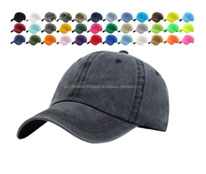 Chapeau de papa en détresse pour hommes de haute qualité personnalisé profil bas noir uni Vintage coton lavé casquette de Baseball non structurée 5 ajusté - Product Image 5