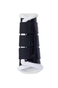 Horse Neoprene <b>Brushing</b> <b>Boots</b> Leg Protection <b>Boots</b> with Fur Horse Wear Equestrian Horse Riding Equine Veterinary Equipment - Product Image 4