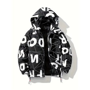 Hot Selling High Quality Comfortable Canvas Puffer Jacket for Men Customized Color/Size/Logo <b>Winter</b> Hooded Bamboo Fiber Lining - Product Image 1