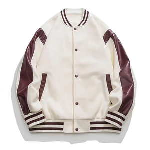 New Style Customized Versity <b>Jacket</b> <b>Men's</b> Custom Made Baseball <b>Jackets</b> <b>Men</b> Breathable Bomber <b>Jacket</b> Solid Colour Comfortable - Product Image 3