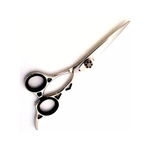 กรรไกรตัดผมมืออาชีพ ขนาด 6.5 นิ้ว ด้ามจับสแตนเลส พับได้ สำหรับคนถนัดขวา ใบมีดคมกริบ ตัดผมตรง ใช้ในร้านเสริมสวย - Product Image 2