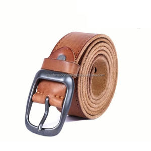 Ceinture en cuir épais pour homme, boucle à ardillon, faite à la main, style business décontracté, disponible en tailles personnalisées pour unisexe. - Product Image 6
