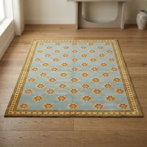 Alfombra de lana anudada a mano, hecha a mano y personalizable, nueva, para sala de estar, hotel u oficina. - Product Image 3