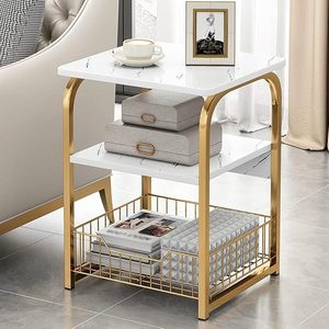 Minimalist Accent Metal Side <b>Table</b> For Apartment Furniture Living Room And Stylish Bedroom Arrangement - Product Image 5