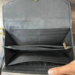 Portefeuille à main pour femme en cuir de vachette véritable de qualité supérieure, à motif à carreaux, fait à la main, porte-cartes en cuir véritable de luxe, porte-monnaie à poignet - Product Image 6