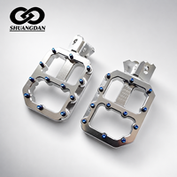 Repose-pieds en aluminium CNC SD, 62 mm de large, anodisés bleus, antidérapants, Sur Ron Light Bee X Talaria XXX MX3 MX4