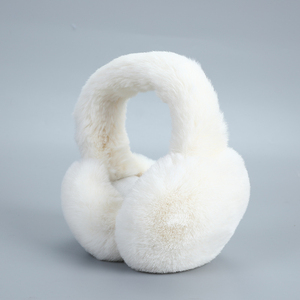 Cache-oreilles d'hiver doux et moelleux pour femmes, cache-oreilles chauds en fausse fourrure, coupe-vent, pour l'extérieur, par temps froid, cache-oreilles tendance - Product Image 2