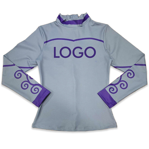 Tenues d'entraînement de cheerleading pour filles, service OEM, logo personnalisé, imprimé par transfert thermique, style cheerleading pour enfants - Product Image 2