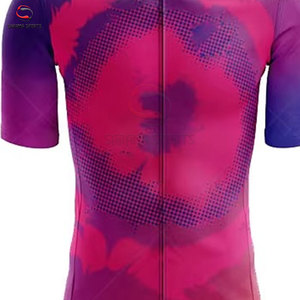 Vente en gros de maillots de cyclisme personnalisés OEM pour hommes, ensemble de vêtements de vélo à manches courtes avec poche pour hommes - Product Image 4