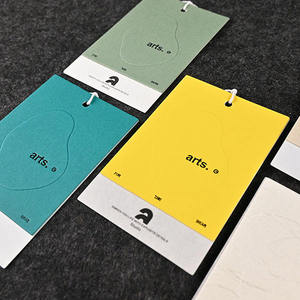 ป้ายแขวนกระดาษสีเทาพรีเมียมสำหรับแบรนด์เสื้อผ้า ส่งตรงจากโรงงาน - Product Image 4