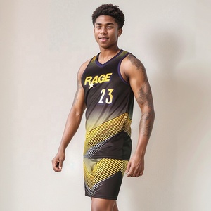 Uniforme de Baloncesto Transpirable al por Mayor de Fábrica, Personalizado con Logotipo y Nombre Impresos de Alta Calidad, Unisex para Adultos, 100% - Product Image 2