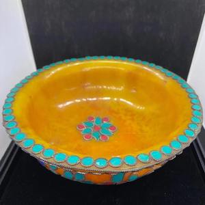 Tazón de Servir Clásico Nepalí de Resina Epoxi de Lujo con Acabado Pulido Suave - Product Image 6
