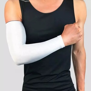 Manchons de bras d'été en soie glacée, très élastiques, respirants, antidérapants et anti-UV pour le cyclisme, la course et les sports de plein air - Product Image 1