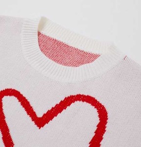 Luxury Crew Neck Breathable Sweater Loose Fit Knitted Pullover Soft Cotton <b>Jumper</b> Fall Winter Casual Wear Geometric <b>Pattern</b> - Product Image 2