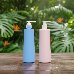 Botellas de Envase para Lociones Cosméticas y Champú, Marca Pavico, Ecológicas, Personalizadas, de HDPE, Forma Cilíndrica, con Bomba Dosificadora, Tapa de PP, OEM, ODM - Product Image 1