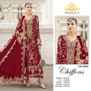 ชุดสัลวาร์คามีซปักลายคุณภาพมาตรฐานแบบปากีสถานสำหรับงานแต่งงานและงานเลี้ยง พร้อมผ้าคลุมไหล่ - Product Image 5