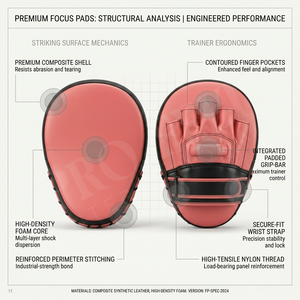 Equipo de Boxeo, Guantes de Entrenamiento de Cuero de Alta Densidad, Almohadillas Curvas para Manos, para Kickboxing y MMA - Product Image 2