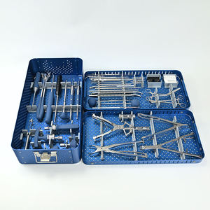 Kit chirurgical manuel de précision pour la colonne vertébrale, outils orthopédiques en acier inoxydable réutilisables pour vis pédiculaires, par Grip Surgical - Product Image 1