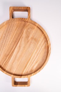 Plateau en bois, plateau de service en bois, plateau décoratif en bois, plateau en bois fait main, plateau en bois rustique, plateau en bois naturel - Product Image 2