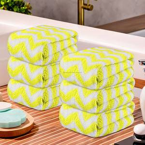 ผ้าเช็ดมือผ้าฝ้ายพิมพ์ลายซิกแซกสำหรับผู้ใหญ่สำหรับล้างหน้าใช้ในบ้านซึมซับเร็ว2025 100% ใหม่ - Product Image 1