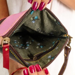 Bolsos de hombro con tirantes de cuero de estilo Vintage de lujo para mujer, monederos de vestido bohemios portátiles con una sola manija en invierno multicolor - Product Image 5