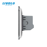 Interruptor Táctil Inteligente LIVOLO de 2 Botones y 1 Vía, Certificado CE RoHS, Compatible con Alexa y Google Home, para Iluminación y Dispositivos