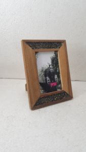 Pierre d'améthyste de la meilleure qualité avec produit en bois pour un usage de mariage, décoration de la maison, vente chaude, cadre photo, cadeau de mariage, dessus de table - Product Image 2