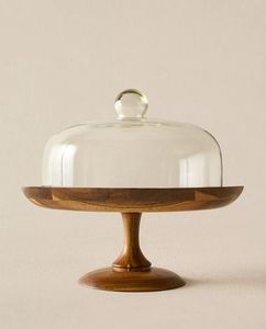 Modern Dessert <b>Stand</b> WIth Covered <b>Glass</b> for Home and Events - Product Image 2