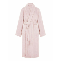 Robe longue en tissu éponge pour femme, avec cordon de serrage, couleur unie, coupe ample, vêtement décontracté, 100% coton, respirant, manches longues, hiver