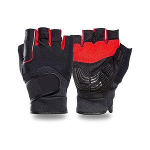 <b>Half</b> Finger Gym Gloves Black Teal Mesh Breathable Non <b>Slip</b> Touchscreen Compatible Unisex Fitness Training Glove - Product Image 5