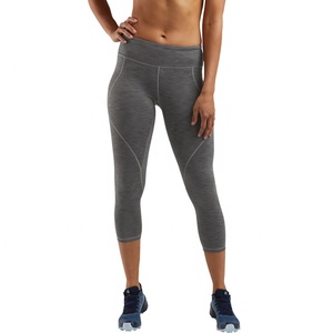 Leggings Capri Deportivos para Mujer, Hechos a Medida, de Poliéster y Elastano, 220g, Color Sólido, Cintura Elástica, para Yoga y Gimnasio - Product Image 1