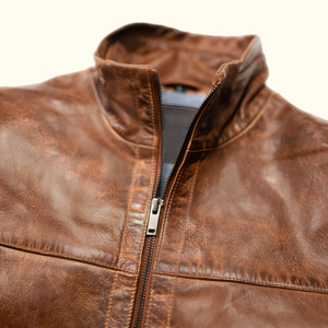 Veste en cuir de style western pour homme – Vêtement d'extérieur vintage en cuir véritable de type cowboy ranch - Product Image 5