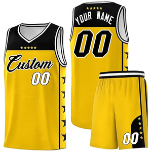 ชุดกางเกงบาสเก็ตบอลแบบกำหนดเอง ชุดทีมพร้อมโลโก้ ชื่อ หมายเลข สำหรับวิทยาลัย มหาวิทยาลัย ฝึกซ้อม ยิม ชุดกีฬา โพลีเอสเตอร์ 100% เอวยางยืด - Product Image 1