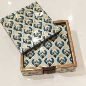 Posavasos Redondos de MDF Impresos de ILAHI al por Mayor, 3 mm de Grosor, Diseño Clásico Ecológico, Personalizable, Accesorio Protector para Mesa - Product Image 5
