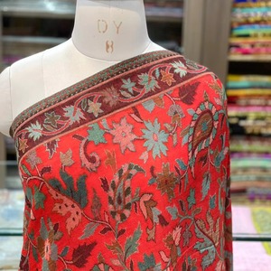 Handcrafted Pashmina Polyester Kani Velvet Kashmiri <b>Shawl</b> Sozni Embroidery Breathable Womens Winter Ethnic <b>Wedding</b> Wrap - Product Image 2