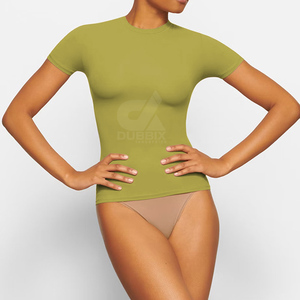 Nueva Colección 2026 de Ropa Femenina de Alta Calidad al por Mayor, Camisetas de Manga Corta, Camisetas sin Mangas con Cuello Redondo, 100% Algodón - Product Image 1