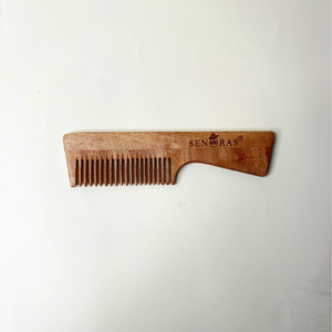 Peigne en bois de Neem professionnel Senoras |   Masseur manuel non électrique pour le corps et le cuir chevelu, soin raffermissant de la peau - Product Image 3