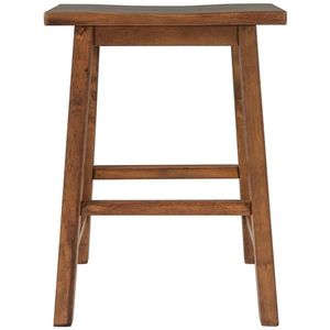 Set di 2 Sgabelli da Bar in Legno di Noce Stile Rustico per Cucine e Zone Pranzo Piccole, Decorazione Nostalgica - Product Image 6