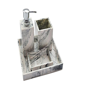 Ensemble de salle de bain en résine époxy de haute qualité avec lavabo de luxe en résine fabriqué en Inde - Product Image 4