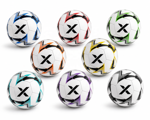 Ballon de football personnalisé X, ballon de football léger |   Blanc Noir Or |   Logo X |   Fabricant OEM ODM |   Qualité de conception haut de gamme - Product Image 5