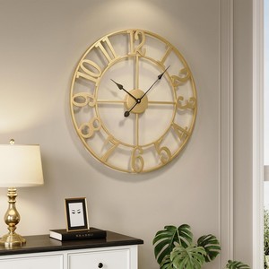 Horloge murale minimaliste en bois de Sheesham, vente en gros |   Design artisanal en noyer foncé - Product Image 6